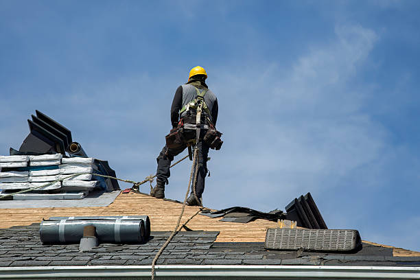Professional Roof Replacement technician working in Warren, MA